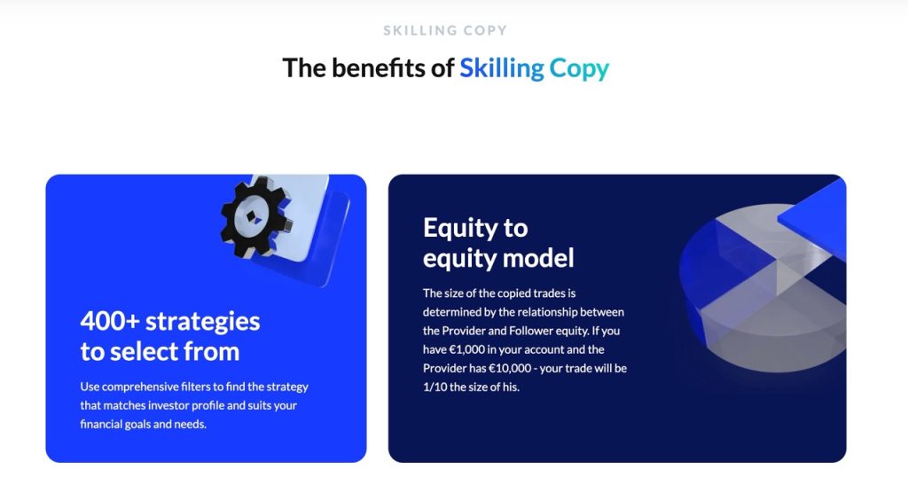 skilling copy trading interface