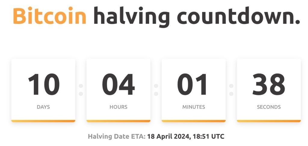 bitcoin halving countdown